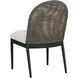 Calandri Black / Louis Cream Outdoor Dining Chair, Set Of 2